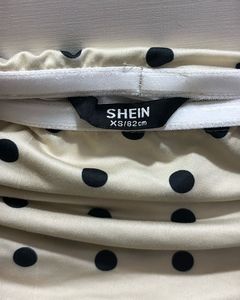 Polka Dot Off-Shoulder Mesh Top