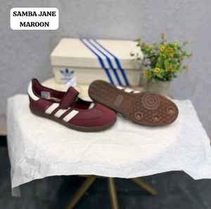Adidas Samba Mary Jane Shoes Burgundy