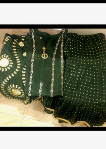 Beautiful Designer Sharara Suit In Pure Crepe