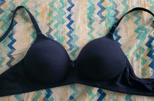 Navy Blue lightly Padded Bra