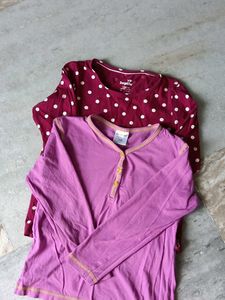 2 Kids Long Sleeve Tops Bundle