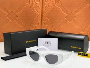 Balenciaga White Cat-Eye Sunglasses