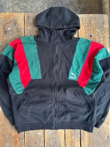 Puma Vintage Zip-Up Oversized Hoodie