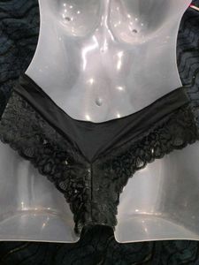 Elegant Lace🤎 Trim Thong Panty