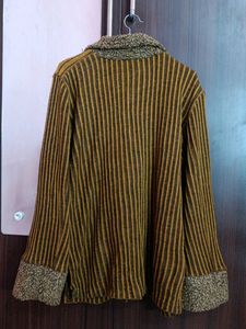 Unique Striped Textured Cardigan