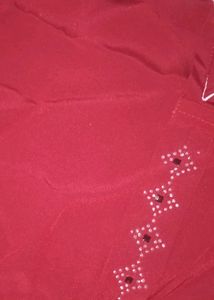 Elegant Maroon Kurta with Butterfly Embellishment