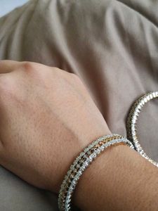 Sparkling Gold &amp; Silver Bangles