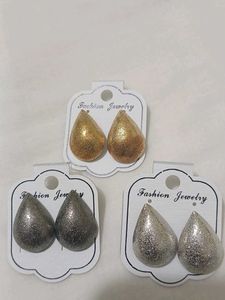 Sparkling Drop Earrings Set