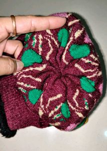 Sparkly Brown Beanie women Hat