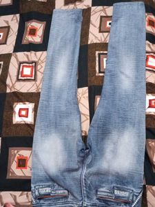 Men's Washed Denim Jeans