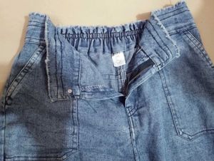 Womens Light Wash Wide Leg Jeans