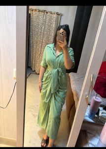 Stylish Mint Green Wrap Dress❤️🎀