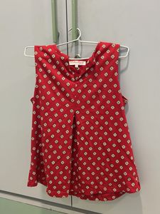 Stylish Red Printed Top