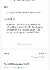 combo of L'Oreal True Match Foundation ,compact