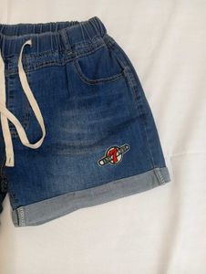 Cute Denim Shorts with Patches
