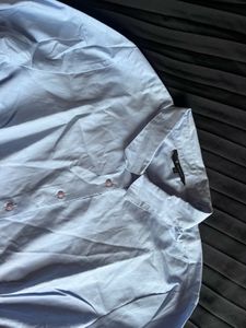 Light Blue Classic Button-Up Shirt
