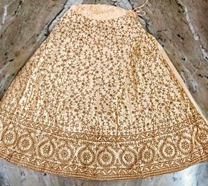 Royal Golden Embroidered Lehenga Set ✨