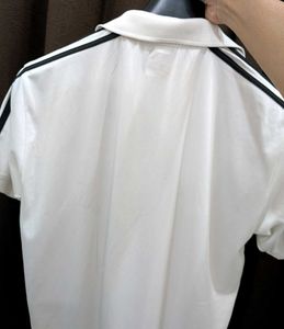 Classic White Adidas Polo Shirt