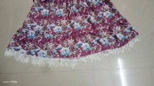Floral Print Short Kurti
