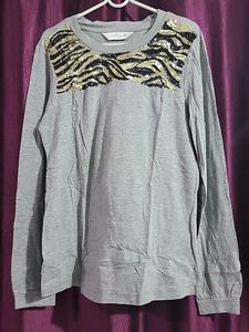 Gudi Grey Tshirt With Sequins