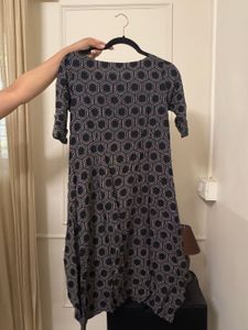 Geometric Print Midi Dress