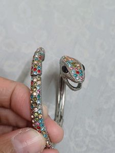 Sparkling Snake Bangle Bracelet