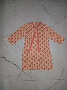 orange colour short kurti