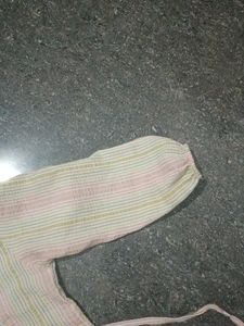 Embellished Striped Kurti