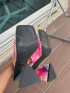 Colorful Block Heel Mules