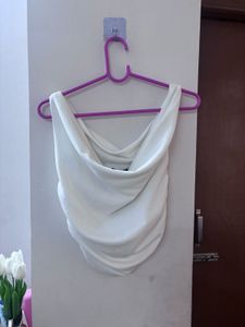 Stylish White Sleeveless Crop Top