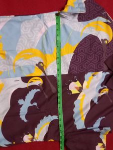 NEW SHIRT Artistic Print Button-Up good one