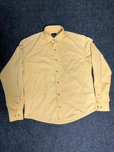 Y2K Men's Yellow Plain Shirt