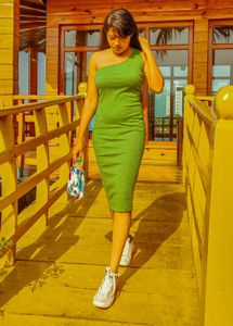 One Sleeve Bodycon Dress