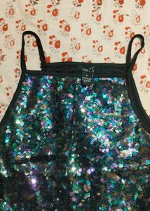 Sparkling Sequin Halter Top