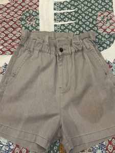 Grey Casual Shorts for Women