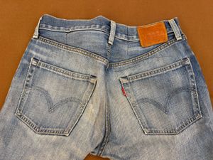 Distressed Blue Denim Jeans