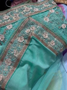 Beautiful Embellished Net Saree