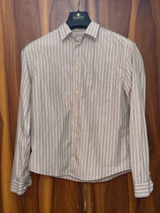 H&M Men's Striped Casual Shirt | Size- Small