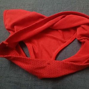 Red Floral Detail Panties