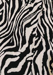 Bold Zebra Print Mini Dress
