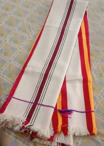 Striped pure woolen weaved shawl