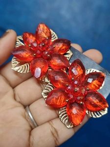 Stunning Red Flower Ring
