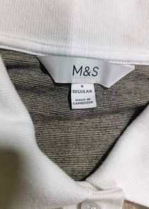 M&amp;S Striped Knitted Rugby Top