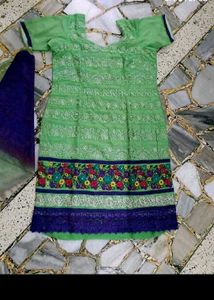 PURE CREPE EMBROIDERY KURTI