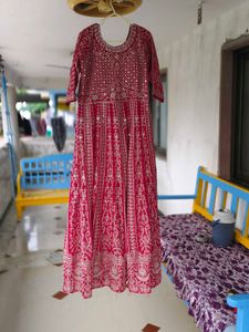 Stunning Red Embroidered Lehenga Choli
