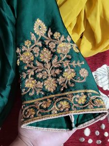 Emerald Green Embroidered Kurta
