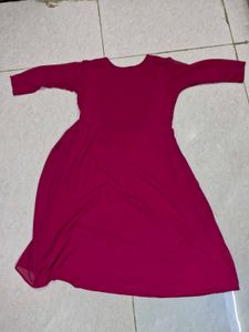 Elegant Pleated pink Ethnic Kurta
