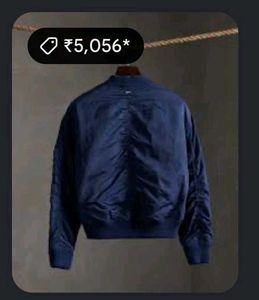 Authentic H&amp;M Men's Navy blue Bomber Jacket