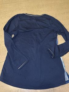 Blue Printed Pajama Top