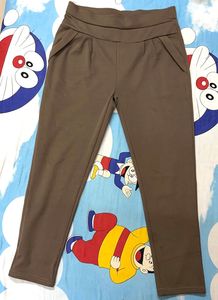 Stylish Brown Pleated Trousers